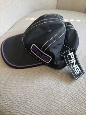 PING Black Cap with Purple Accents